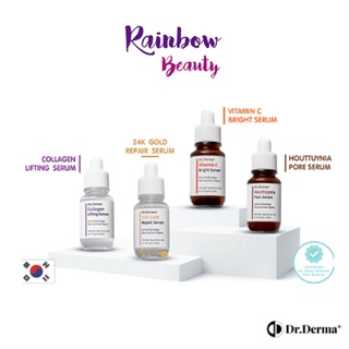 เซรั่มเกาหลี Dr.Derma+ Houttuynia Pore Serum/24K Gold Repair/Vitamin C Bright/Collagen Lifting 35ml เซรั่มเกาหลี