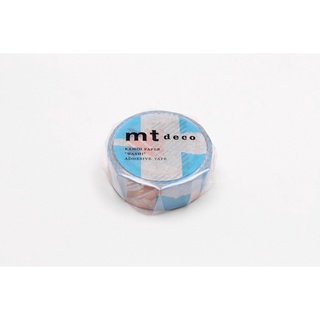 mt masking tape tsugihagi blue x pink (MT01D445) / เทปตกแต่งวาชิ ลาย tsugihagi blue x pink แบรนด์ mt masking tape ประเทศ