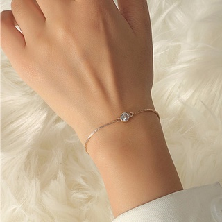 สร้อยมือเพชรเม็ดเล็กมินิมอล Zircon Decor Bracelet