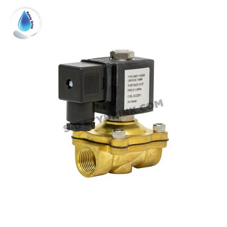 SafetyDrink Solenoid valve ทองเหลือง 1/2" รุ่น 2W31-15GBN AC220V