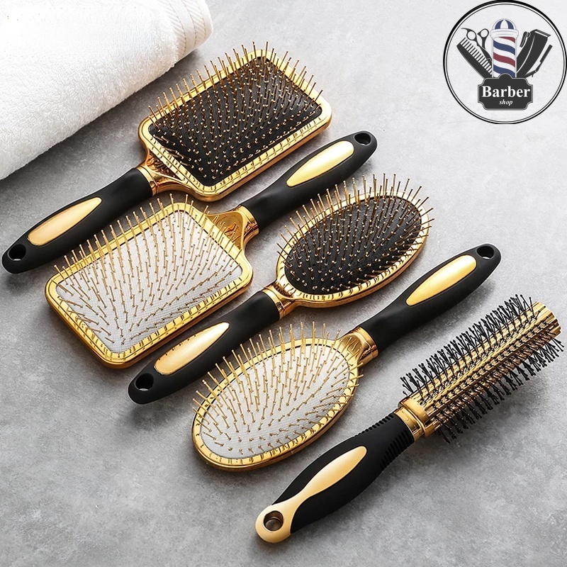 พร้อมส่ง หวีแปรงนวดหนังศีรษะ เบาะลม ผู้หญิง หยิก พันกัน แปรง ร้านทําผม เครื่องมือจัดแต่งทรงผม WD