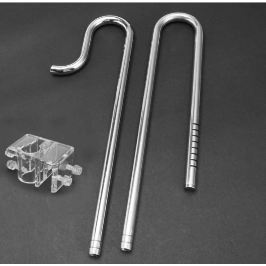 Mufan Inflow Outflow Stainless Steel Tube 12mm/16mm ท่อนำน้ำเข้า-ออกตู้ปลา ตู้ไม้น้ำ ขนาด 12มม.และ 16มม พร้อมตัวล็อคท่อ ราคา ถูกที่สุด ดีลบีเคเค แกลเลอรีภาพที่ 2