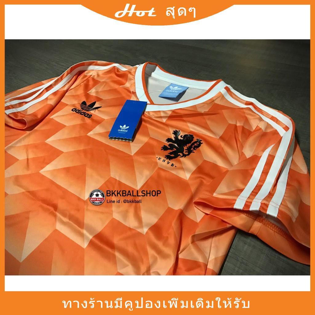 [Retro] - เสื้อฟุตบอล ย้อนยุค Netherland Holland Home ฮอลแลนด์ เหย้า ชุดแชมป์บอล ยูโร ปี 1988ลดพิเศษ