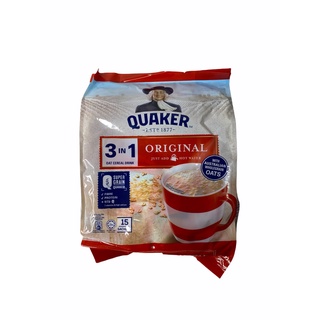 Quaker Oat Cereal Drink ข้าวโอ๊ด เครื่องดื่มกึ่งสำเร็จรูป พร้อมดื่ม 3IN1 420g กดเลือกรสชาติที่ต้องการได้เลย 1แพค/จำนวน 12,15 ซอง ราคาพิเศษ สินค้าพร้อมส่ง