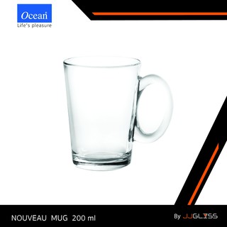 JJGLASS - (Ocean)  P02040 Nouveau Tea - แก้วหู แก้วกาแฟ เเก้วใส เหมาะสำหรับใส่เครื่องดื่ม