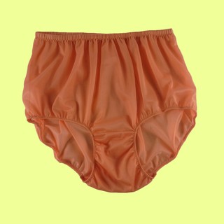 Orange High Waist Briefs Panties Silky Soft Nylon Panty Men Underwear Women Knickers Fashion Lingerie