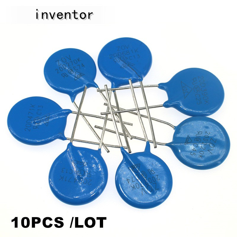 5pcs 20mm Varistor 20D680K 20D101K 20D201K 20D241K 20D391K 20D471K 20D511K 20D561K 20D621K 20D681K 2