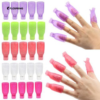 10x Bowknot Plastic Nail Art ตัดแต่งเล็บออกจากคลิปเจลยูวีเจลโปแลนด์ Remover Wrap Tool