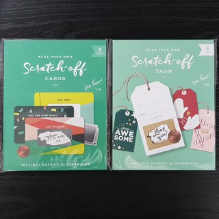 การ์ด Starbucks Cards + Tags Set Make Your Own Scratch-Off  ปี 2018 ครบชุด 2 Sets