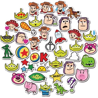 สติกเกอร์ ลายการ์ตูน Toy Story น่ารัก กันน้ํา สําหรับตกแต่งสมุดภาพ (2) 40 ชิ้น