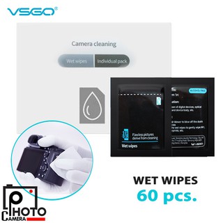 VSGO V-T01E Anti Bacteria Screen Cleaning Wipes ทิชชู่เปียก (60pcs/pack)