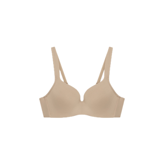 Sabina ซาบี่นา เสื้อชั้นใน (มีโครง) รุ่น Habpy Non Push รหัส HBDW1010CD สีเนื้อเข้ม