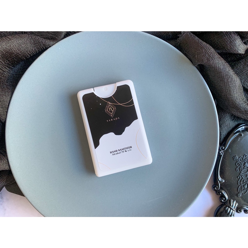 ❤️ สเปรย์แอลกอฮอล์ พกพาสะดวก!!! ถนอมผิว แห้งเร็ว Alcohol Spray 20 ml by NaradaAsia ❤️++20ml การ์ดสีขาว++