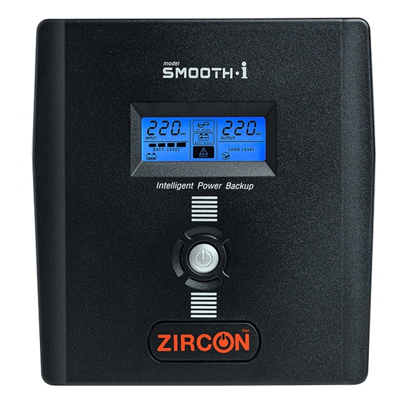 UPS (เครื่องสำรองไฟฟ้า) ZIRCON รุ่น Smooth-I (1200VA/720W) 8 เต้ารับสำรองไฟ | 2 ช่องเสียบ Printer และอื่นๆ ประกัน 2 ปี