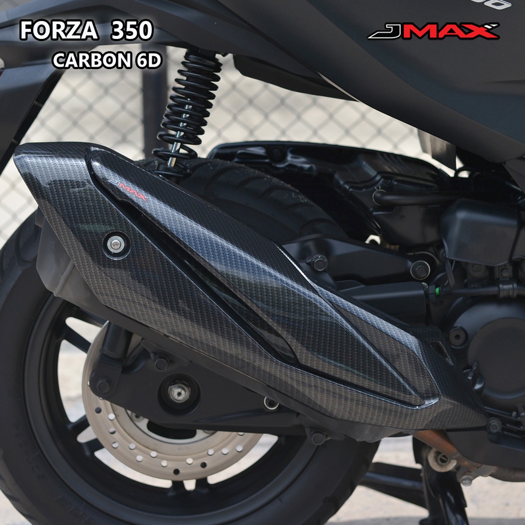 กันร้อนใหญ่ ตรงรุ่น Forza 350 ปี 2020-25 ลายฟิล์มคาร์บอน 6D