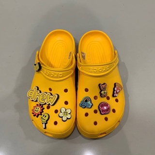 ผ่อนได้ Drew House x Crocs By Justin Bieber ถูกกว่าshop รองเท้าแตะผู้ชาย รองเท้าผู้หญิงรองเท้าคู่ที่ชายหาด