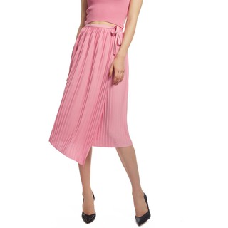 OVS Pleated Wraparound Midi Skirt