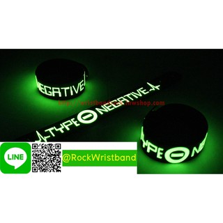 Type O Negative ขายริสแบนด์เรืองแสง  TNE170GA Wristband สายรัดข้อมือวงร็อค