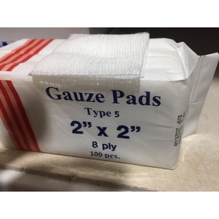 gauze pad 2*2 100ชิ้น