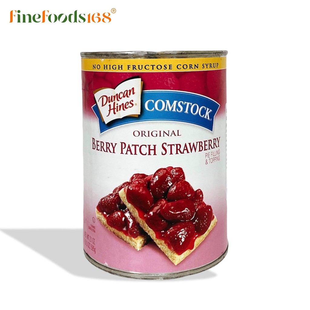 (Exp12-09-2026/กระป๋องบุบมาก-น้อย/ไม่สวย) ไวเดอร์เนส  สตรอเบอร์รี่พาย 595 กรัม Wilderness Strawberry Pie Filling 595 g.