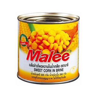 🔥แนะนำ!! มาลี เมล็ดข้าวโพด 325 กรัม x 3 กระป๋อง Malee Corn 325 g x 3 Cans