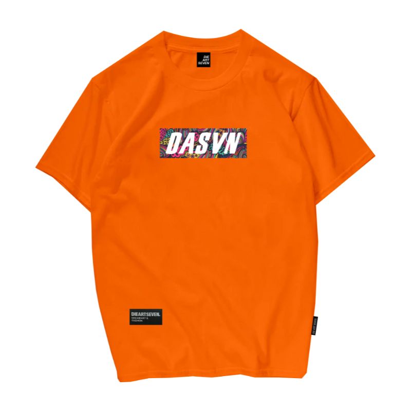 Dieartseven - เสื้อยืด Distro สําหรับผู้ชาย Art Restar Orange