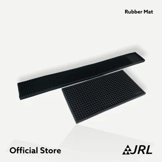 JRL บาร์แมท ยางรองแก้ว แก้วตวง อุปกรณ์บาร์ แผ่นรองบาร์ ที่รองแก้ว 15x30/30x45/30x60/40x70 cm (สีดำ)