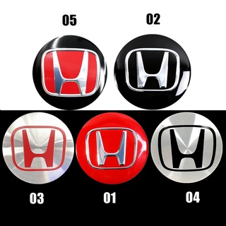 สติกเกอร์ติดดุมล้อรถยนต์ ขนาด 56 มม. สําหรับ Honda Hub Mugen 4 ชิ้น ต่อชุด