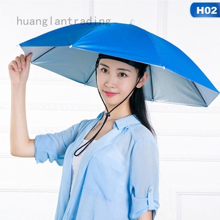 Huanglantrading หมวกกันฝน กันแดด ป้องกันรังสียูวี แบบพกพา สําหรับตกปลากลางแจ้ง