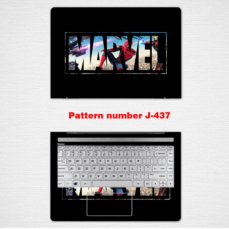สติกเกอร์ไวนิล ลายมาร์เวล มีกาวในตัว สําหรับติดตกแต่งแล็ปท็อป โน้ตบุ๊ก ASUS M4200u ROG G513Q fx516p UX4100E U4600 LGBT 12 13 14 15.6 นิ้ว 2 ชิ้น