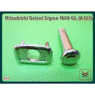 MITSUBISHI GALANT SIGMA1600 GL (A121) BUTTON LOCKING DOOR "CHROME" SET (689) // ปุ่มล็อค พร้อม แหวน ปุ่มล็อคประตู สีชุบ