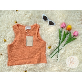 เสื้อกล้ามครอปG-rose