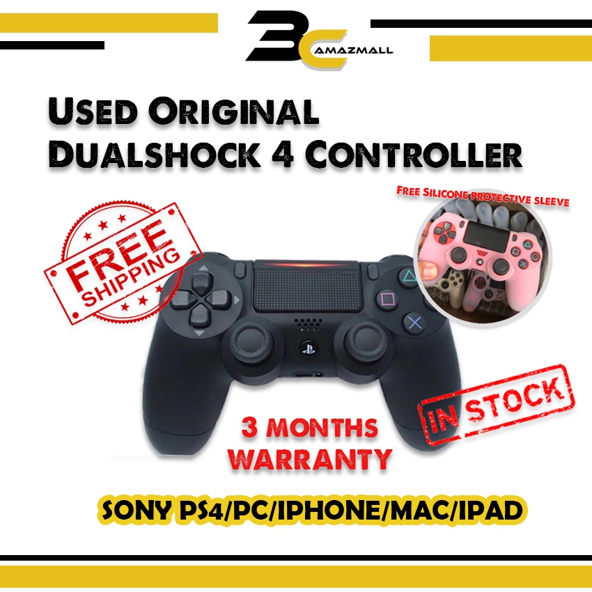 จอยสติ๊กควบคุมเกม แบบไร้สาย Dualshock 4 มือสอง สําหรับ SONY PS4 PC IPHONE MAC IPAD