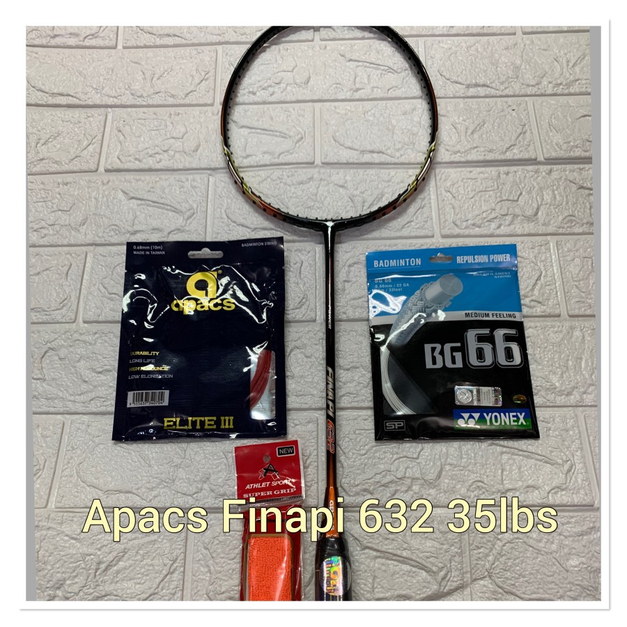 ไม้แบดมินตัน APACS FINAPI 632 แข็งแรง 35LBS ORIGINAL