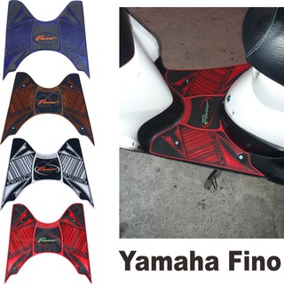 YAMAHA FINO แผ่นยางรองพื้น fino แผ่นยางรองเท้า ลายบาร์โค๊ด(ใหญ่) ตรงรุ่น yamaha fino โปรจัดเต็ม++