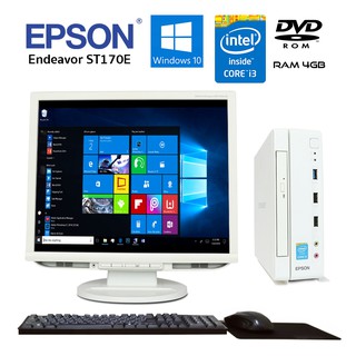 คอมพิวเตอร์ตั้งโต๊ะ คอมพิวเตอร์ คอมตั้งโต๊ะ มินิคอมพิวเตอร์ มือ2 Core i3 epson ซีพียูคอม จอ LCD CPU ruianshop88