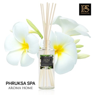 PHRUKSA SPA ก้านไม้หอมปรับอากาศ กลิ่นดอกโมก  100 มล. (Reed Diffuser Moke)แถมฟรี! ก้านไม้หวาย