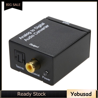 yobusad. analog l/r ดิจิตอล spdif coaxial coax rca &amp; optical toslink อุปกรณ์แปลงสัญญาณเสียง