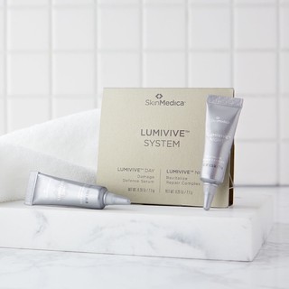 SkinMedica Lumivive System (Lumivive Day Damage Defense Serum 0.25oz &amp; Lumivive Night Revitalize Repair Complex 0.25oz)