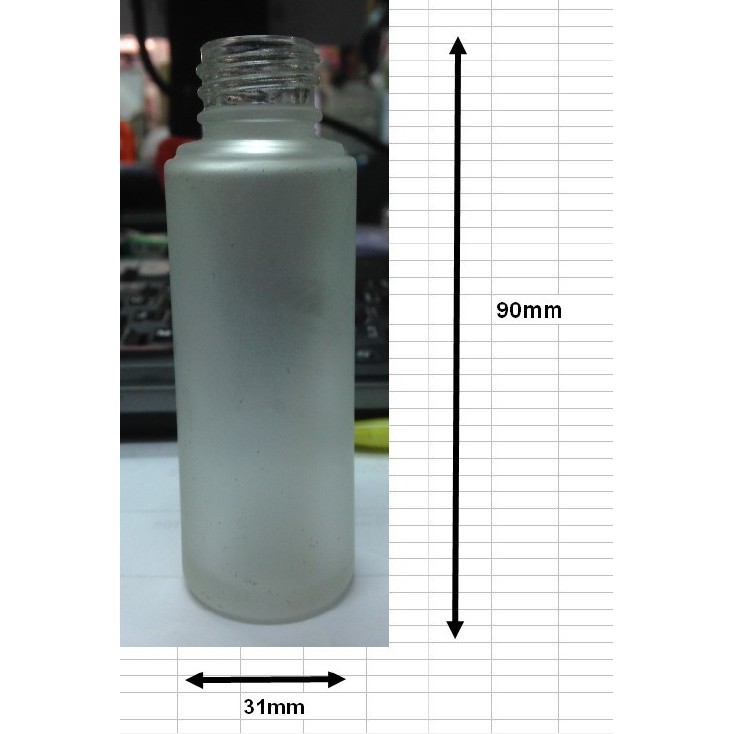 c2075-030mlขวดแก้วขุ่น /z-009 (#20)สี1623ดำฝาใสสเปรย์สีดำฝาครอบใส รหัส1504/30207