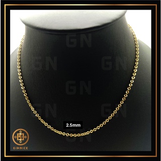 สร้อยสแตนเลสสีทอง สร้อยทองลาย "โซ่เพชร" สร้อยสแตนเลสแท้ 100% สร้อยพระ ห้อยพระ แขวนพระไม่ลอกไม่ดำ ใส่อาบน้ำได้