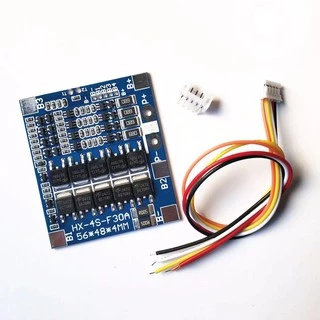 วงจรป้องกันแบตเตอรี่ BMS LiFePo4 3.2V 30A 4S (Peak 56A) บาลานซ์: 58mA ชนิด Common port