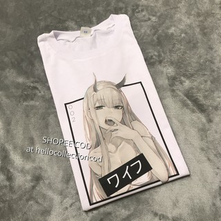 Darling In The Franxx - ZERO TWO BW BEWB SEXY ANIME SHIRT เสื้อยืด