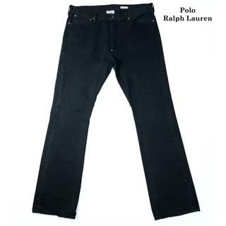 ยีนส์ Polo Ralph Lauren เอว 38-39 ผ้าด้าน สีดำ Superblack ทรง Bootcut