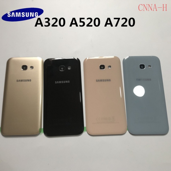 สําหรับ Samsung Galaxy A3/A5/A7 2017 A320 A520 A720 A320F A520F ฝาหลังแบตเตอรี่ด้านหลังประตูกรณีเปลี