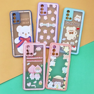 เคส Oppo F9 A31(2020) A53 A74(4G) A94(4G) เคสมือถือขอบนิ่ม TPU ด้านหลังขุ่นกันเลนส์กล้อง