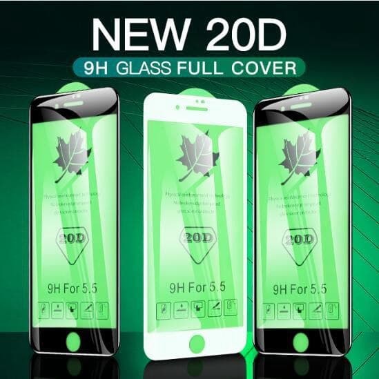 IPHONE 6/IPHONE 7/IPHONE 8/IPHONE 6+/IPHONE 7 PLUS/IPHONE 8 PLUS TEMPRED GLASS FULL GLUE 20D THICK