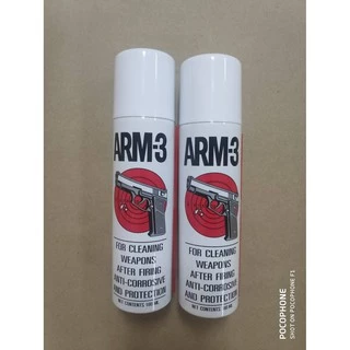 น้ำยาล้างปืน ไม่มีกลิ่นฉุน ยี่ห้อARM-3 ขนาด180ml[พิมพ์โค้ด : INCDEM15 ลดทันที 15%]