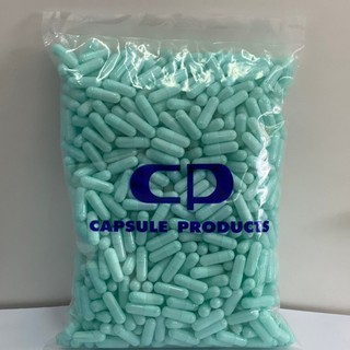 Capsule Products แคปซูลเปล่า สีฟ้าอ่อน F.LT.BLUE OP. C/B (เบอร์ 0) บรรจุ 1000 แคปซูล/ห่อ