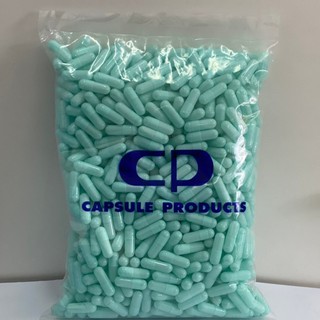 Capsule Products แคปซูลเปล่า สีฟ้าอ่อน F.LT.BLUE OP. C/B (เบอร์ 0) บรรจุ 1000 แคปซูล/ห่อ